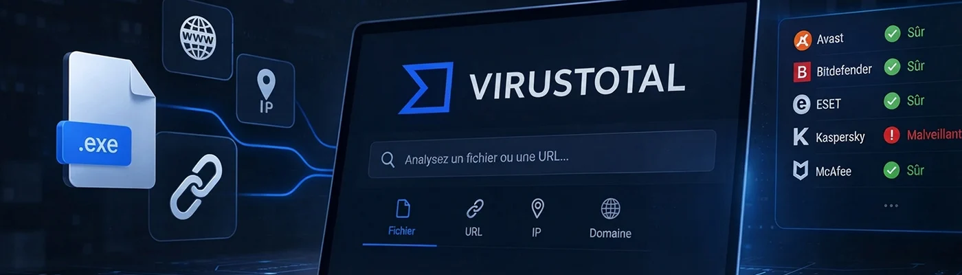 VirusTotal : analyser un fichier ou une URL avant de l'ouvrir